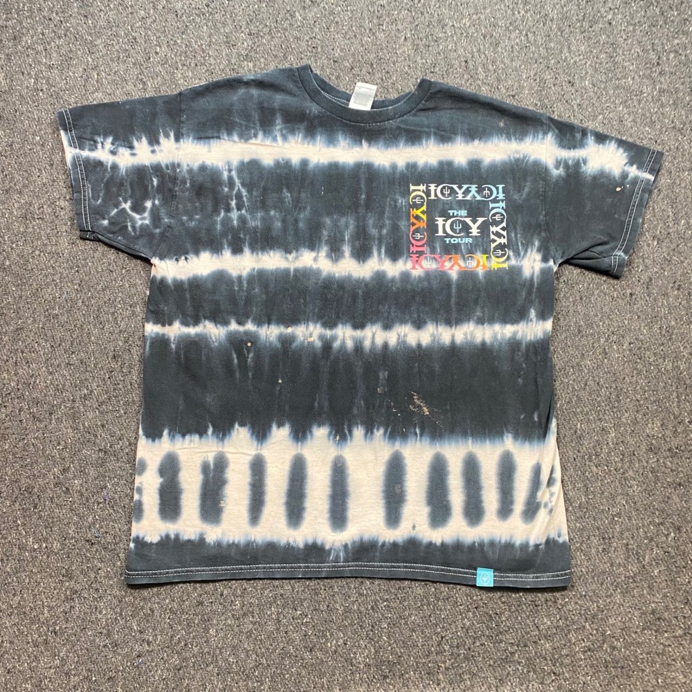 Twenty One Pilots The Icy Tour TShirt Sz L Mens Black Tie Dye Band Concert 2022